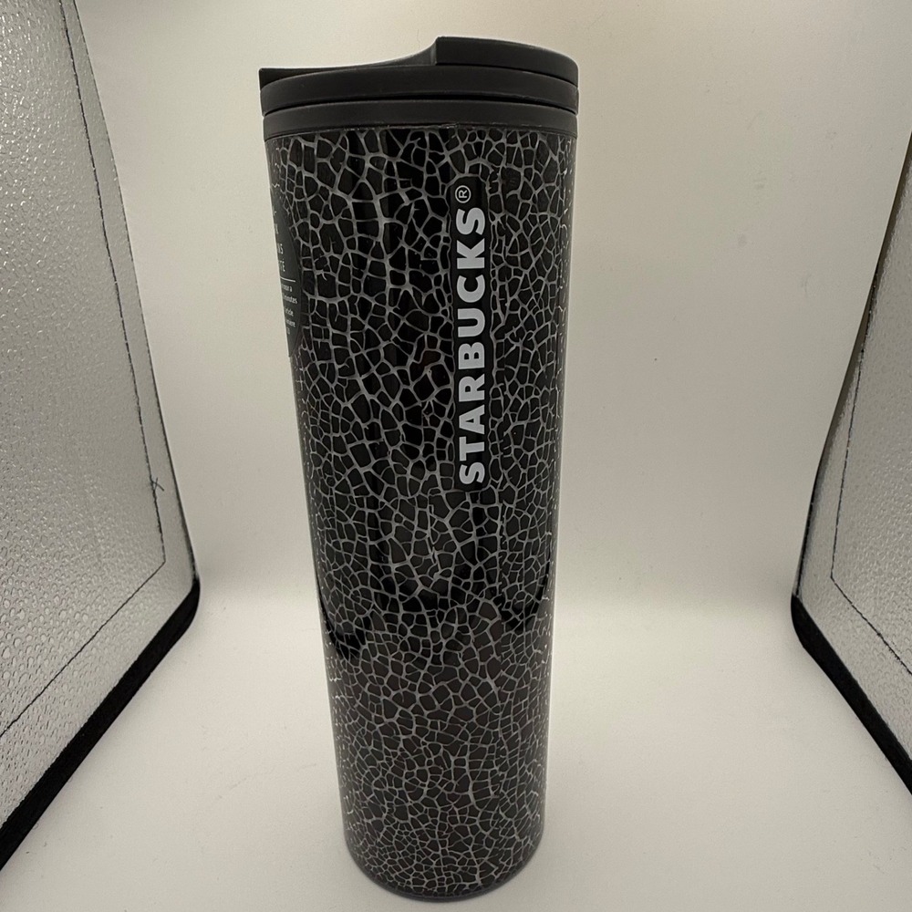Starbucks Tumbler Glow In The Dark Night Crackle 16‎ oz Travel Mug